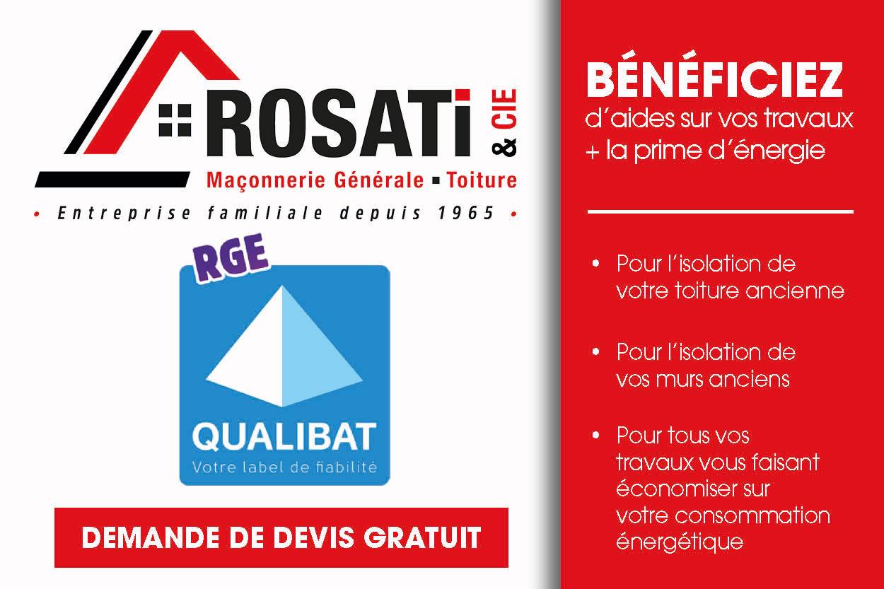 La prime énergie avec Rosati & Cie RGE QUALIBAT