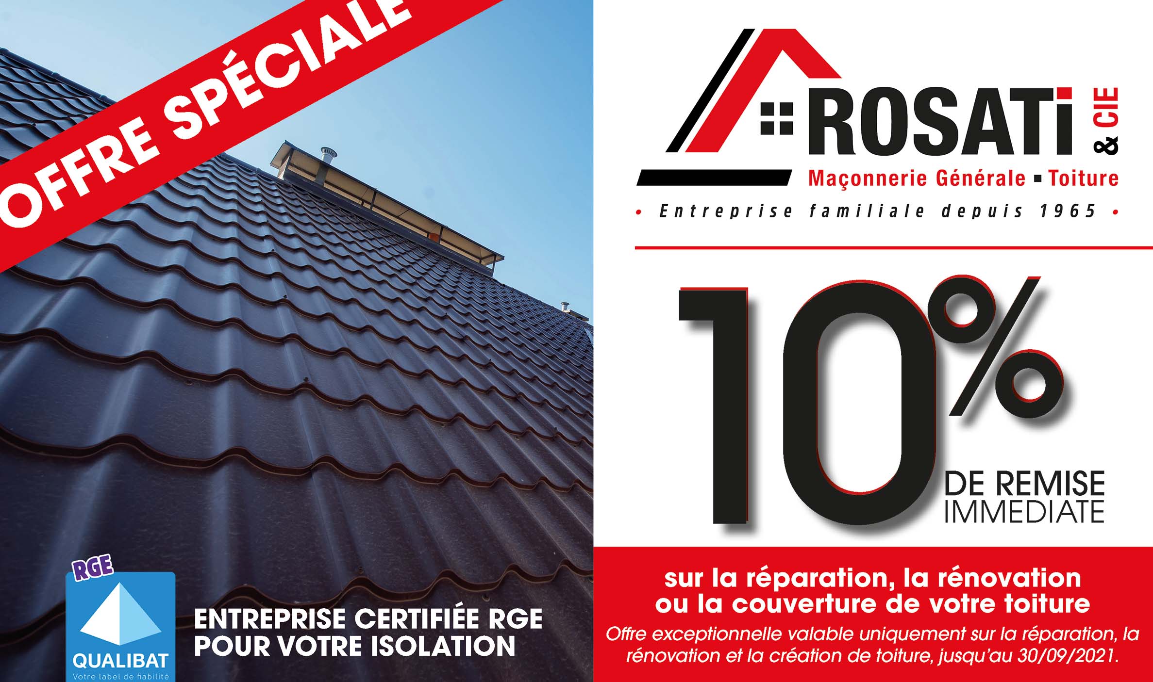 Offre spéciale toiture